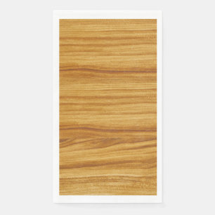 Serviette En Papier Faux Grain de bois clair Papier d'invité Napkin