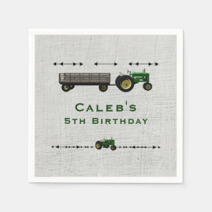 Serviette En Papier Faveur de fête d'anniversaire personnalisée de tra