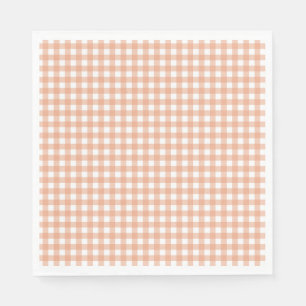 Serviette En Papier Faye et Lauren Fall Light En vichy Brown