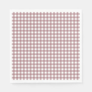 Serviette En Papier Faye et Lauren Fall Pink En vichy