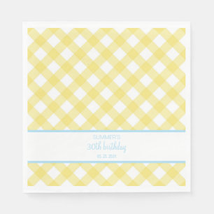 Serviette En Papier Faye et Lauren Fête Jaune