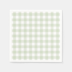 Serviette En Papier Faye et Lauren Green Plaid