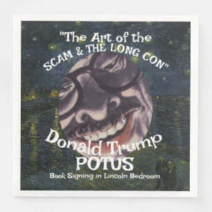 Serviette En Papier FBI ICE CBP Trump POTUS Arnaque Livre Signer 12