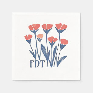 Serviette En Papier FDT Floral Wreath Subtle Feminine Boho Anti-Trump