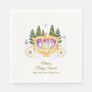 Serviette En Papier Fée de la forêt Conte de fées Carrosse Princesse B