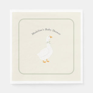 Serviette En Papier Fée Mère l'Oie Sage Vintage Baby Shower