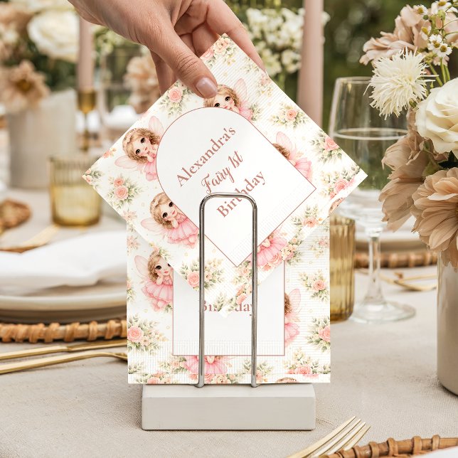 Serviette En Papier Fée pour son 1er anniversaire (Créateur téléchargé)