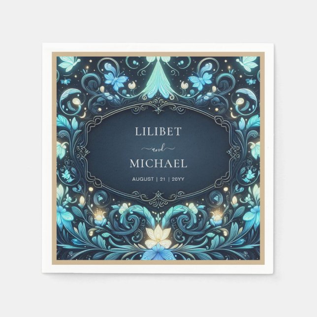 Serviette En Papier Fée Sauveteuse Date Fée Conte de Fées Éclairage Fé (Devant)