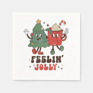 Serviette En Papier Feelin' Jolly Noël Hot Cacoa Super Noël