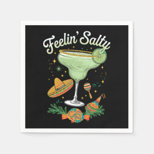 Serviette En Papier Feelin' Salty Margarita Funny Cinco De Mayo