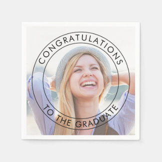 Serviette En Papier Félicitations à la grande photo licenciée