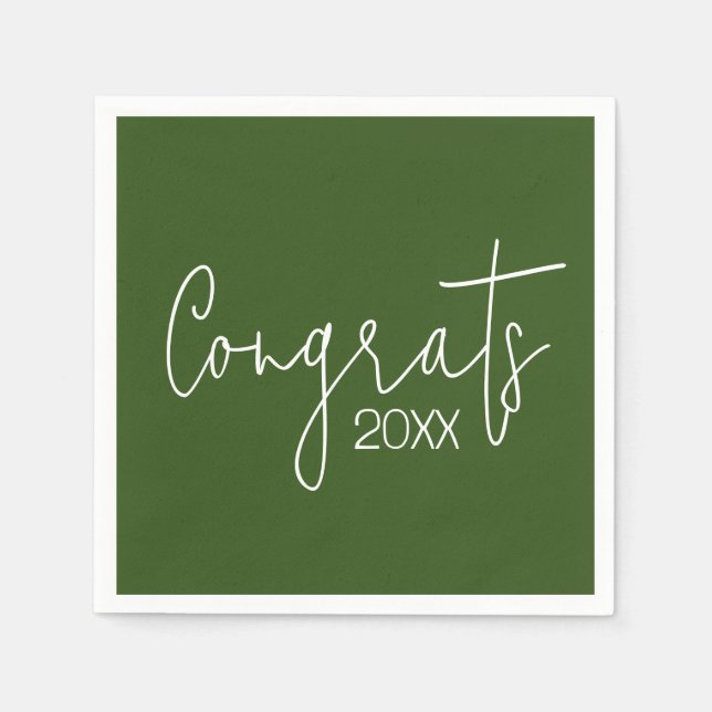 Serviette En Papier Félicitations À L'Écologie (Devant)