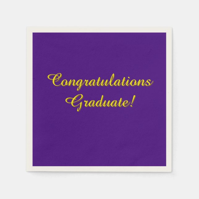 Serviette En Papier Félicitations aux diplômés (Devant)