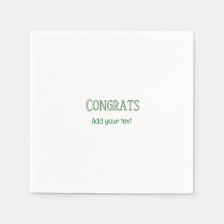 Serviette En Papier Félicitations nouveau propriétaire inauguration de