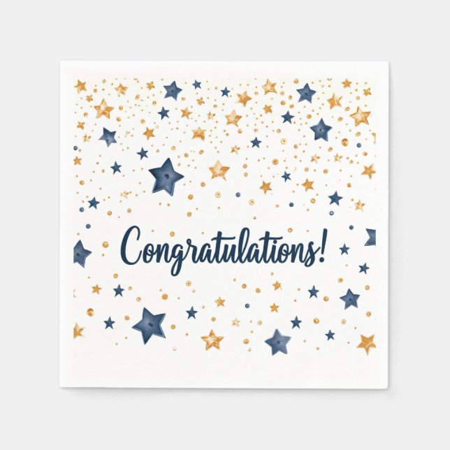 Serviette En Papier Félicitations Papier Napkin (Devant)