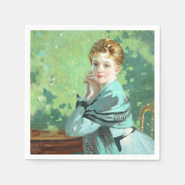 Serviette En Papier Felicity (par George Henry) (Devant)