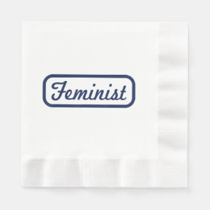 Serviette En Papier Feminist Woman Power Vintage T Shirt Tee Don