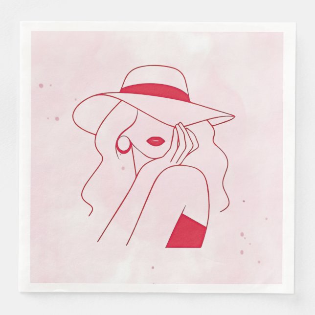 Serviette En Papier Femme (Devant)