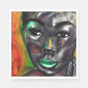 Serviette En Papier Femme africaine