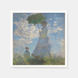 Serviette En Papier Femme au parasol - Madame Monet et son fils