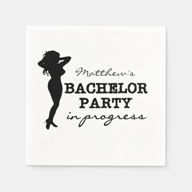 Serviette En Papier Femme Bachelor Party personnalisées serviettes en  (Devant)