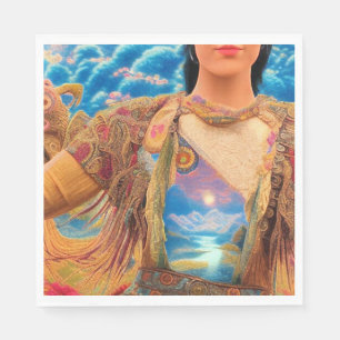 Serviette En Papier Femme Shaman