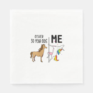Serviette En Papier Femmes Autres Unicorne 30 Ans Anniversaire Et Moi