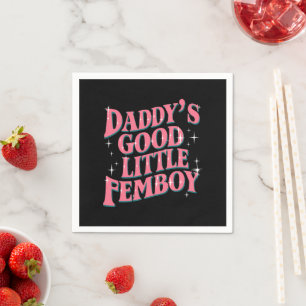 Serviette En Papier Femoby, le Gay pride LGBT de Daddy's Good Little F