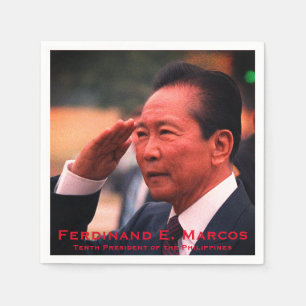 Serviette En Papier Ferdinand Marcos, Dixième Président des Philippine