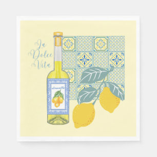 Serviette En Papier Ferme aux citrons Rétro
