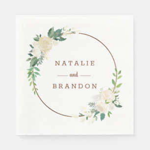 Serviette En Papier Ferme Rustique frais Pays Monogramme Dîner