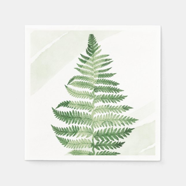 Serviette En Papier Ferme verte minimaliste (Devant)