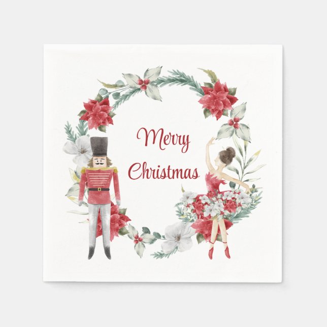 Serviette En Papier Festin noisette élégant noël (Devant)