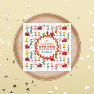 Serviette En Papier Festival de cirque Carnival Anniversaire de enfant