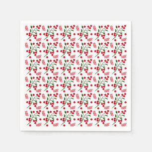 Serviette En Papier Festivals et fougères feuilles motif