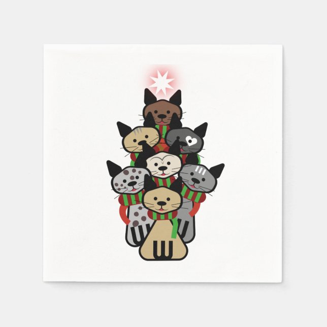 Serviette En Papier Festivals Noël (Devant)