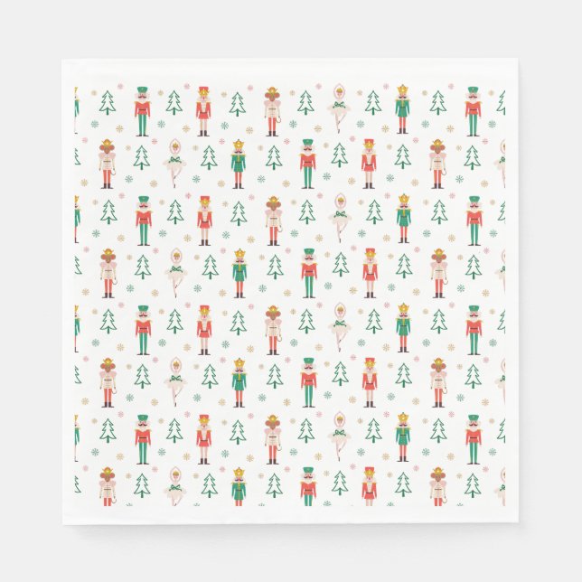 Serviette En Papier Festive Christmas Nutcracker Ballerina (Devant)
