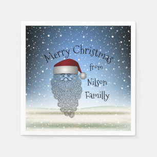 Serviette En Papier Festive Chritsmas Party Funny mignon Santa Claus