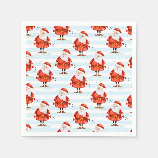 Serviette En Papier Festive Cute Santa Claus (Devant)