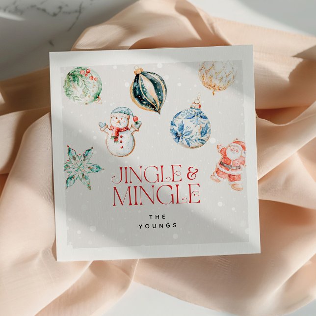 Serviette En Papier Festive Jingle & Mingle Christmas (Créateur téléchargé)