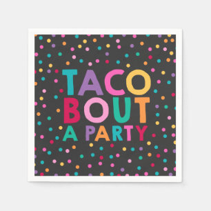 Serviette En Papier Fête Anniversaire Napkin Taco Bout Une fête