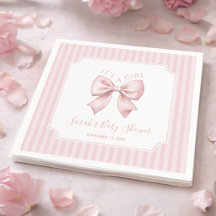 Fête bébé Coquette Ruban Rose et Rayures
