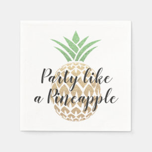 Serviette En Papier Fête comme un ananas Anniversaire ou Mariage