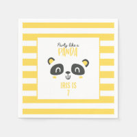 Fête comme un panda coloré anniversaire lumineux