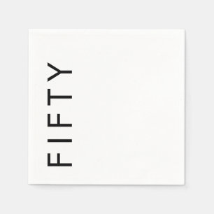 Serviette En Papier Fête d'anniversaire 50 ans