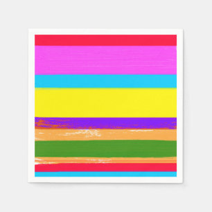 Serviette En Papier Fête d'anniversaire Cinco De Mayo aux rayures vive