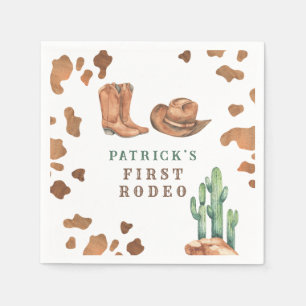 Serviette En Papier Fête d'anniversaire Cowboy Western Premier Rodéo