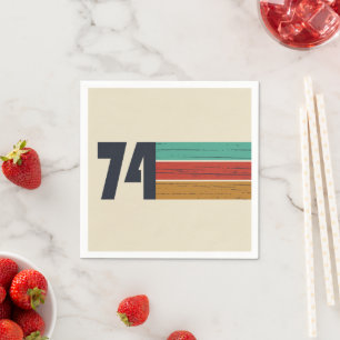 Serviette En Papier Fête d'anniversaire de 1974