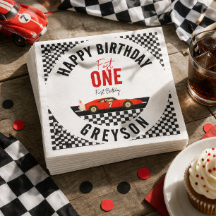 Serviette En Papier Fête d'anniversaire de 1 an pour garçon - Fast One