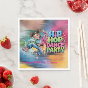 Serviette En Papier Fête d'anniversaire de danse hip hop pour filles